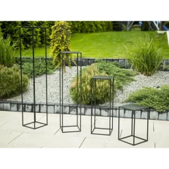 Czarny nowoczesny kwietnik stojący 70 cm LOFT
