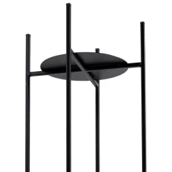 Czarny kwietnik stojący na 2 doniczki 100 cm * HowHomely Hot
