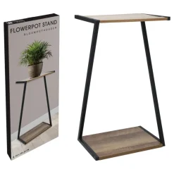 Czarny metalowy kwietnik h50cm * H&S Decoration Discount