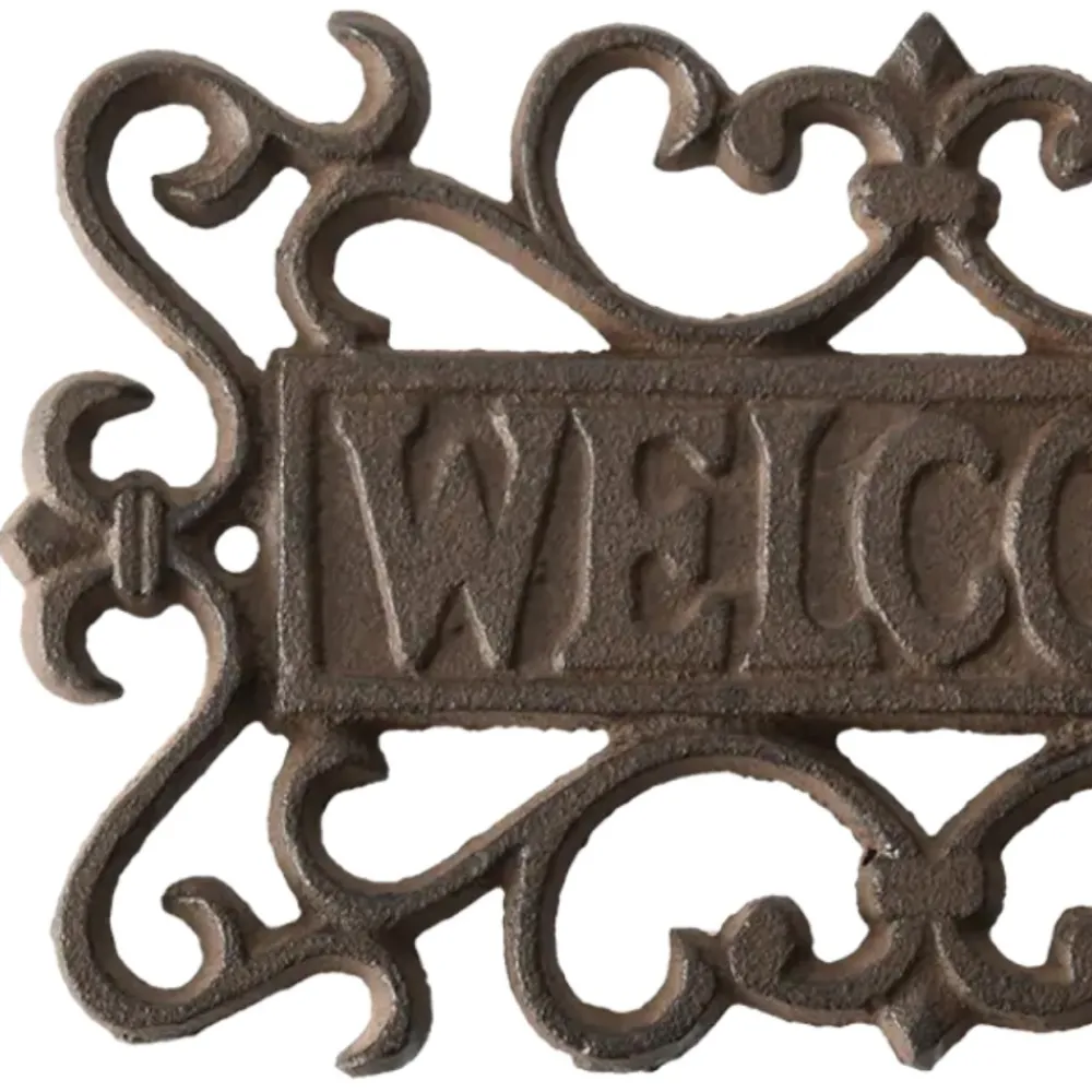 Dekoracja żeliwna na drzwi z napisem Welcome * Esschert Design Hot