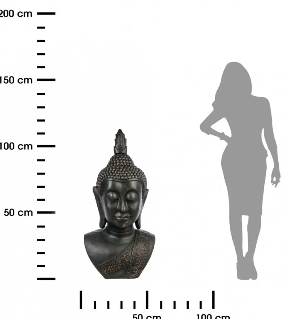 Dekoracyjna figurka głowa Buddy 113 cm