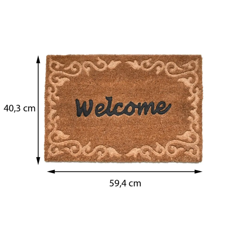 Dekoracyjna wycieraczka kokosowa Welcome * Esschert Design Discount