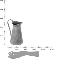 Dekoracyjny dzbanek z metalu 28 cm