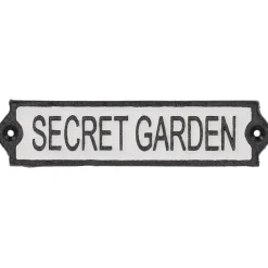 Dekoracyjny metalowy szyld Secret garden * Esschert Design Discount