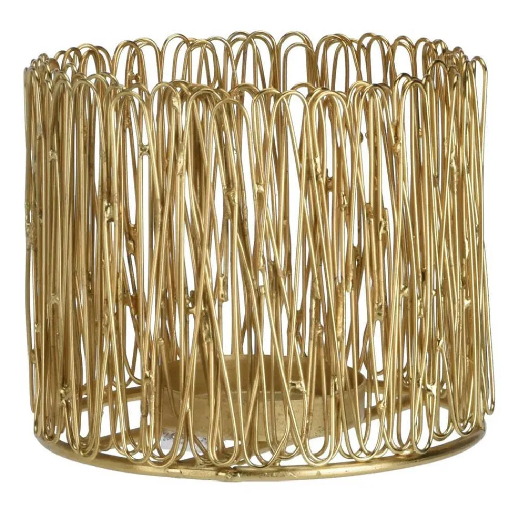Designerski złoty lampion 10x13 cm * H&S Decoration Sale