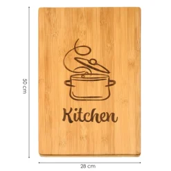 Deska do krojenia bambusowa Kitchen 50x28xh2,8 cm