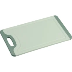 Deska do krojenia plastikowa antypoślizgowa zielona z uchwytem 23,5x14x0,8 cm