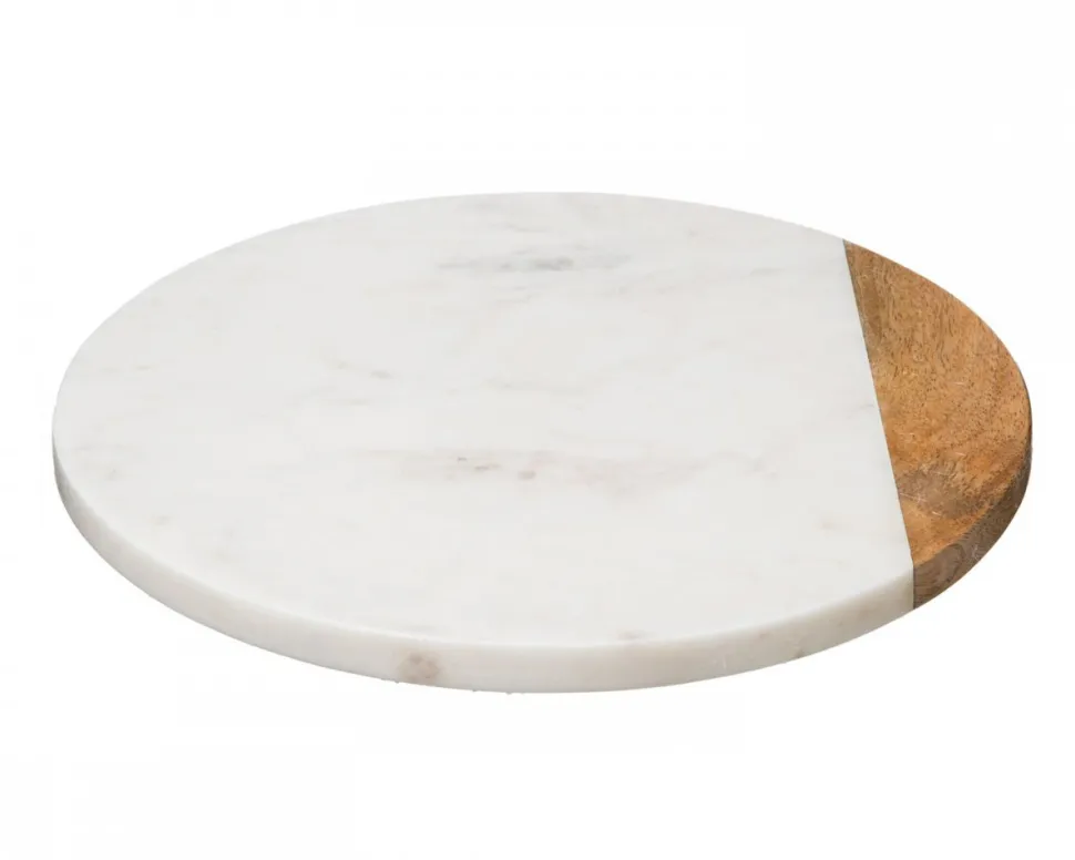 Deska obrotowa 30 cm White Marble
