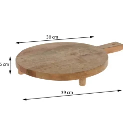 Deska okrągła z drewna mango 30 cm
