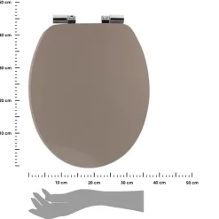 Deska sedesowa wolnoopadająca taupe
