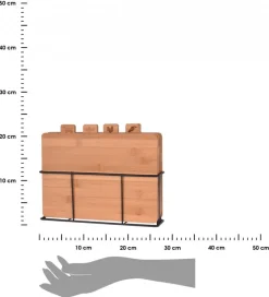 Deska do krojenia na stojaku Komplet 4 szt * Excellent Houseware Outlet