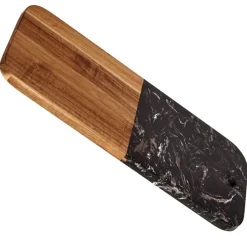 Deska do krojenia z czarnym marmurem 38x18 cm * KINVARA Clearance