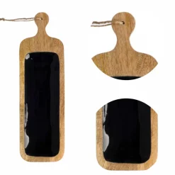 Deska do serwowania z czarnym wykończeniem * GIFTDECOR Sale
