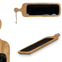Deska do serwowania z czarnym wykończeniem * GIFTDECOR Sale