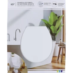 Deska sedesowa wolnoopadająca biała chromowane zawiasy * TENDANCE Outlet