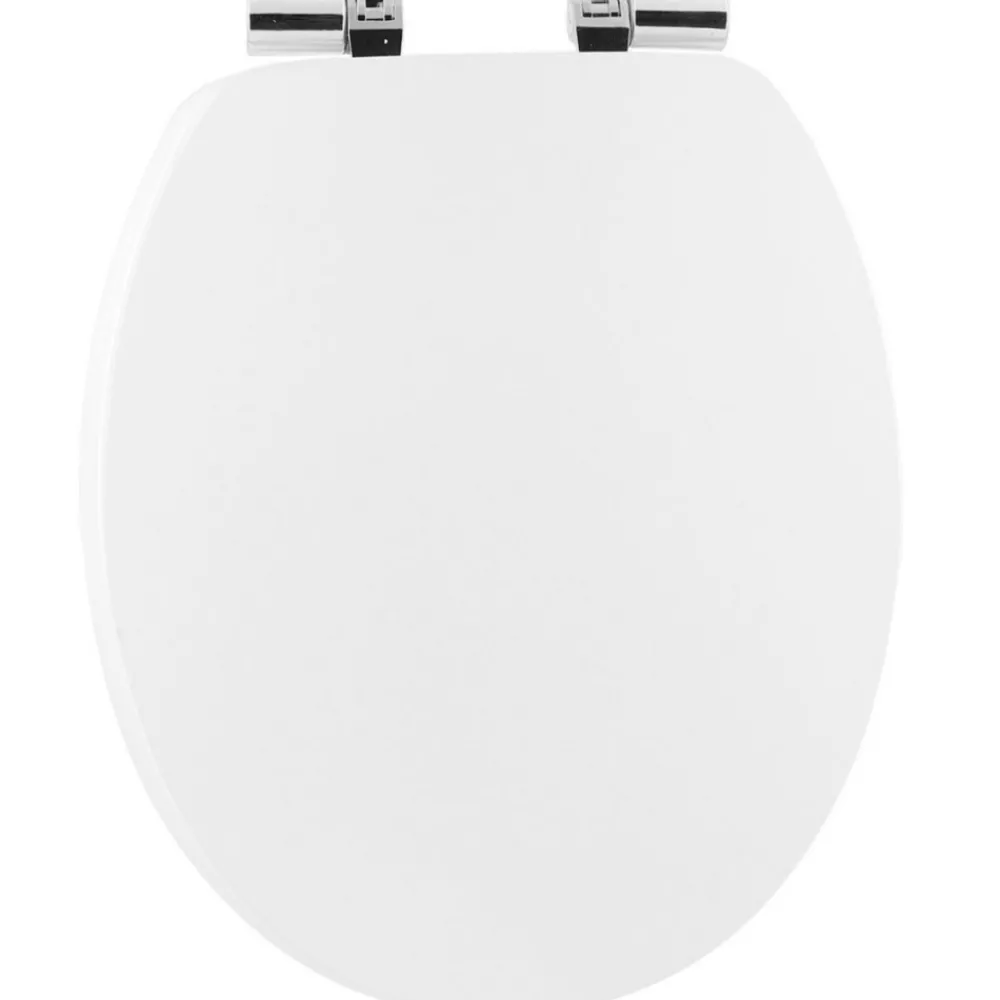 Deska sedesowa wolnoopadająca biała chromowane zawiasy * TENDANCE Outlet