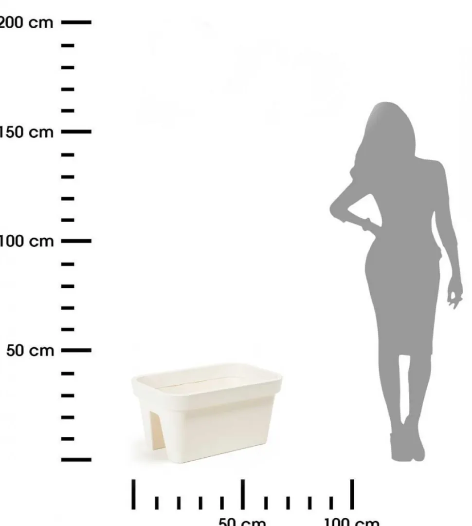 Donica balustradowa Lys kremowa 45 cm