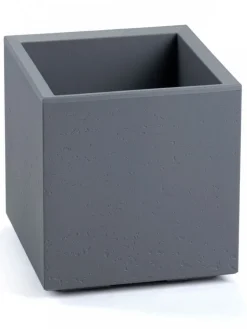 Donica Betonique na kółkach recykling beton szary 30x30xh30 cm