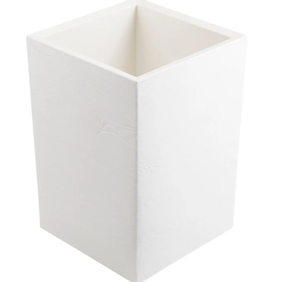 Donica Betonique na kółkach deska recykling kremowy H60x40 cm