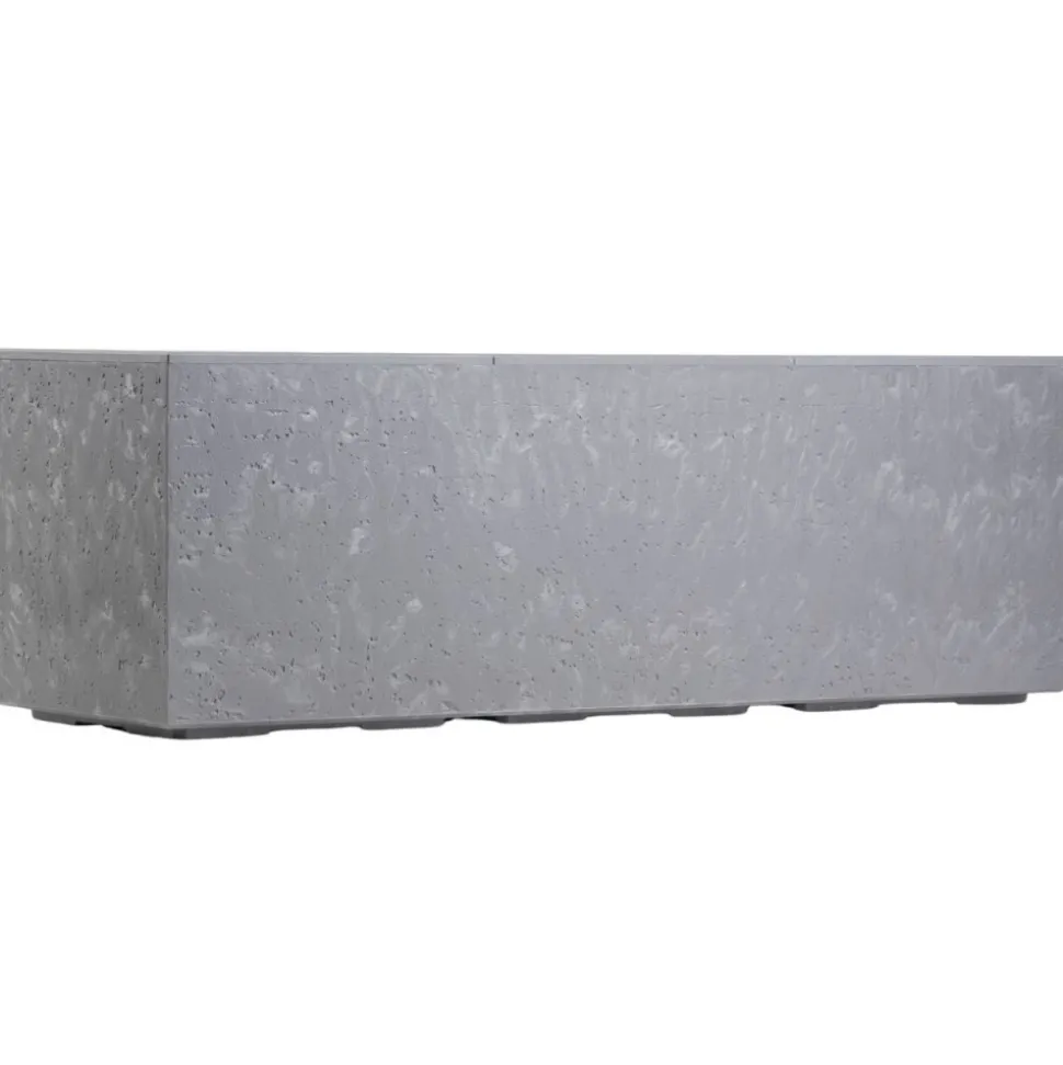 Donica Betonique na kółkach szary beton 90x30xh30 cm