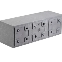 Donica Betonique na kółkach szary beton 90x30xh30 cm