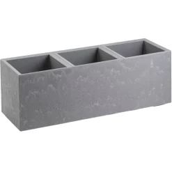 Donica Betonique na kółkach szary beton 90x30xh30 cm