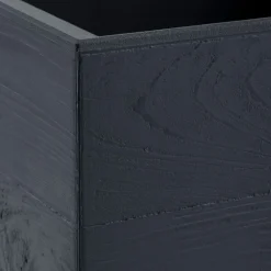 Donica Betonique na kółkach deska recykling antracyt H60x40 cm