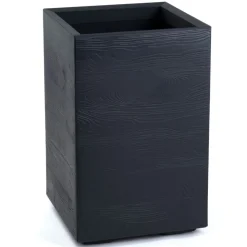 Donica Betonique na kółkach deska recykling antracyt H60x40 cm