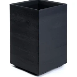 Donica Betonique na kółkach deska recykling antracyt H60x40 cm