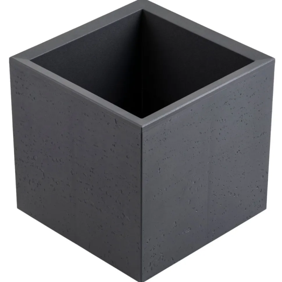 Donica Betonique na kółkach ECO antracyt 30x30xh30 cm