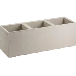 Donica Betonique na kółkach beton recykling beż 90x30xh30 cm