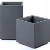 Donica Betonique na kółkach recykling beton szary 40x40xh40 cm