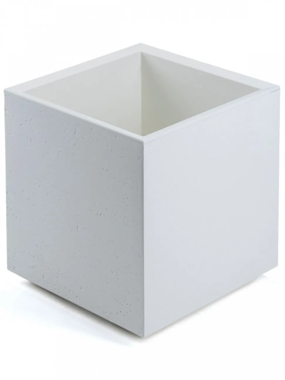 Donica Betonique na kółkach recykling beton kremowy 40x40xh40 cm