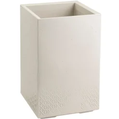 Donica Betonique na kółkach beton recykling beż H60x40 cm