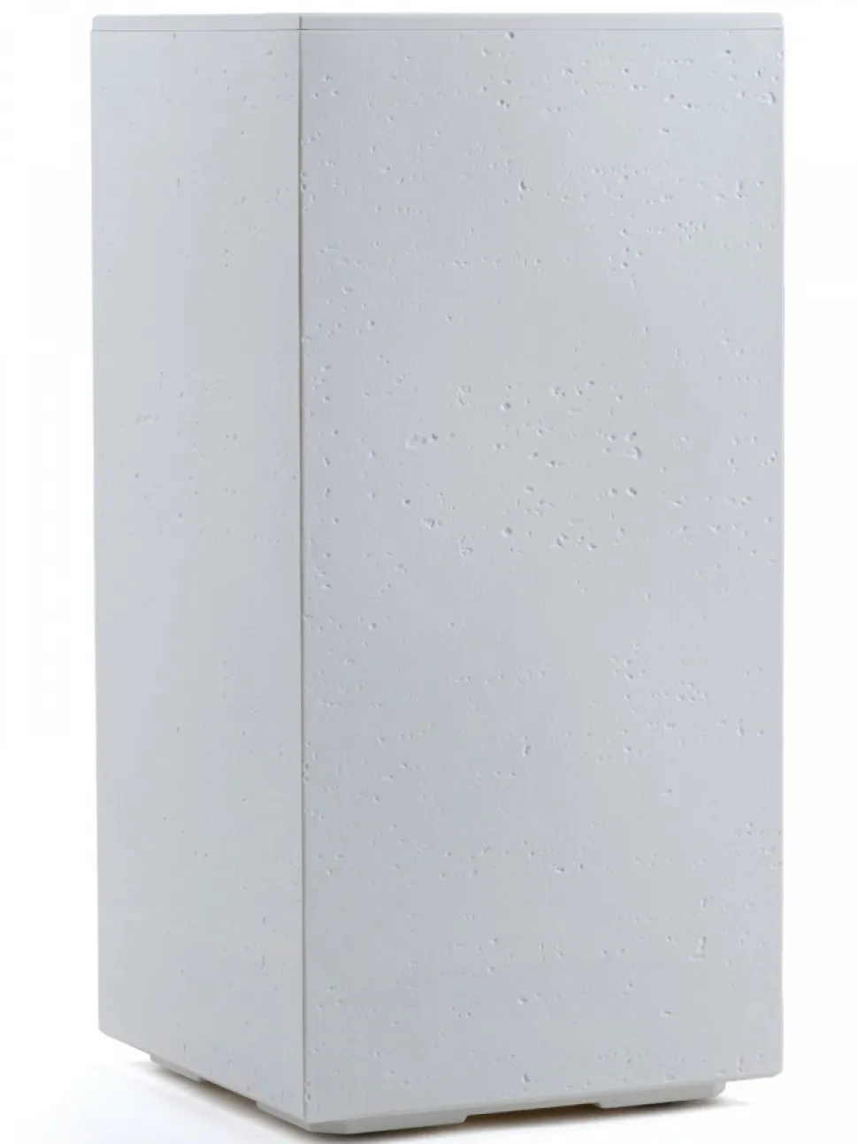 Donica Betonique na kółkach recykling beton kremowy 30x30xh60 cm