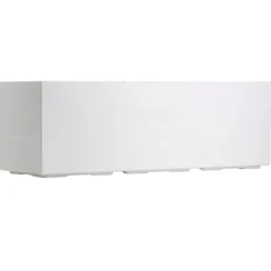 Donica Betonique na kółkach deska recykling kremowy 90x30xh30 cm