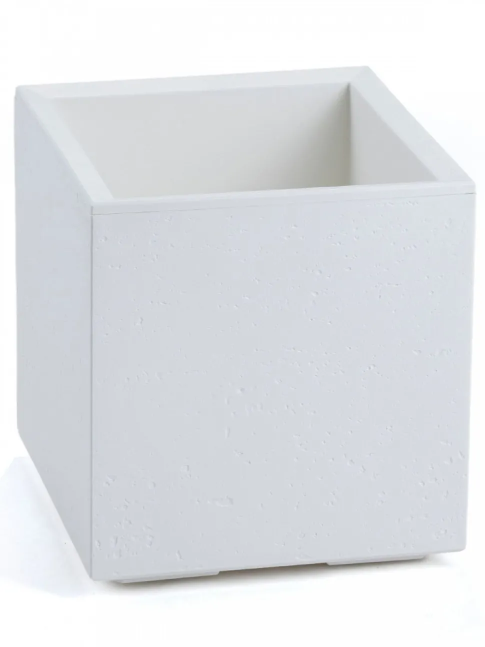 Donica Betonique na kółkach recykling beton kremowy 30x30xh30 cm