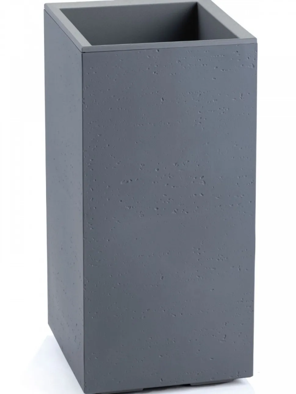 Donica Betonique na kółkach recykling beton szary 30x30xh60 cm