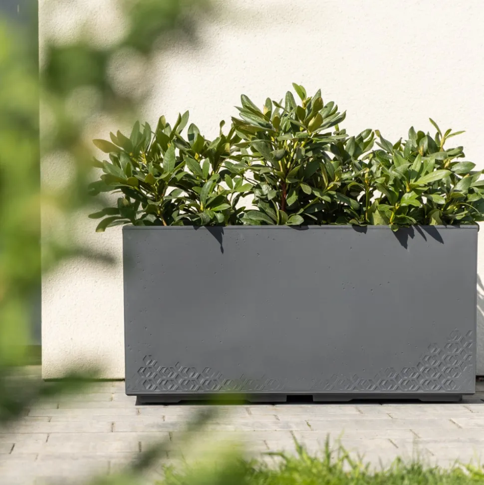 Donica Betonique recykling szary beton h39x78 cm