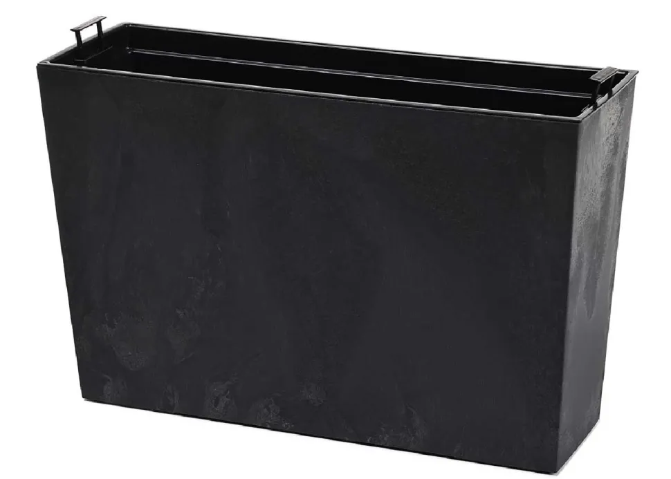 Donica Bloom Czarny Beton h36x56cm