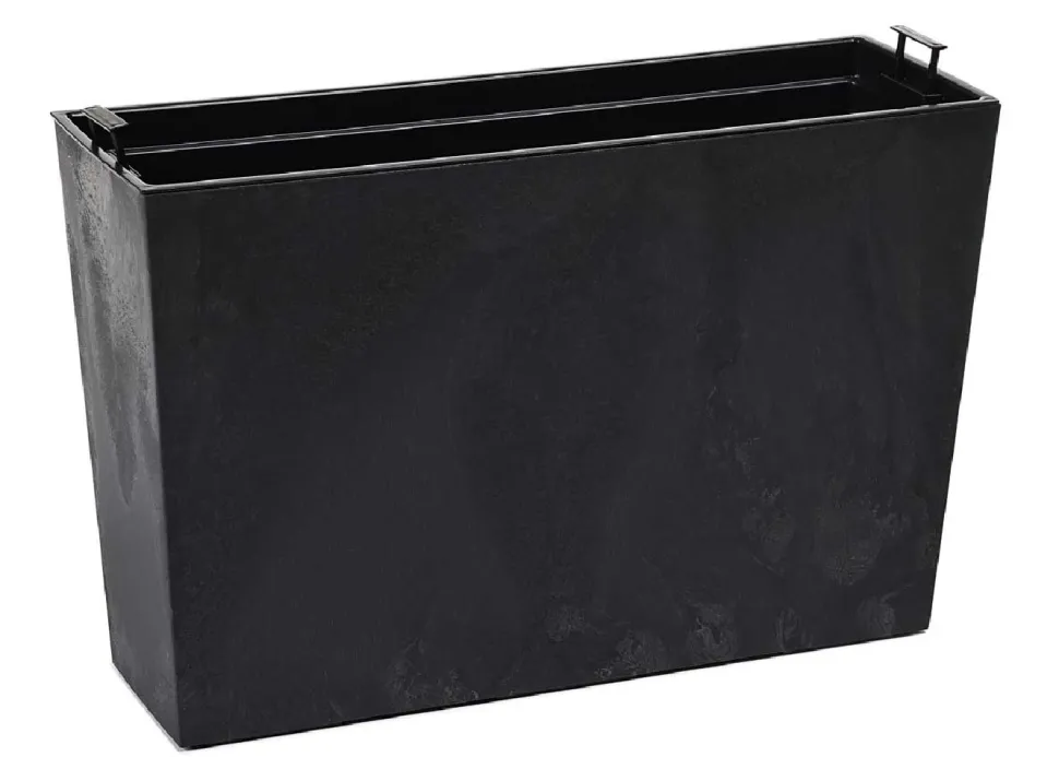 Donica Bloom Czarny Beton h36x56cm