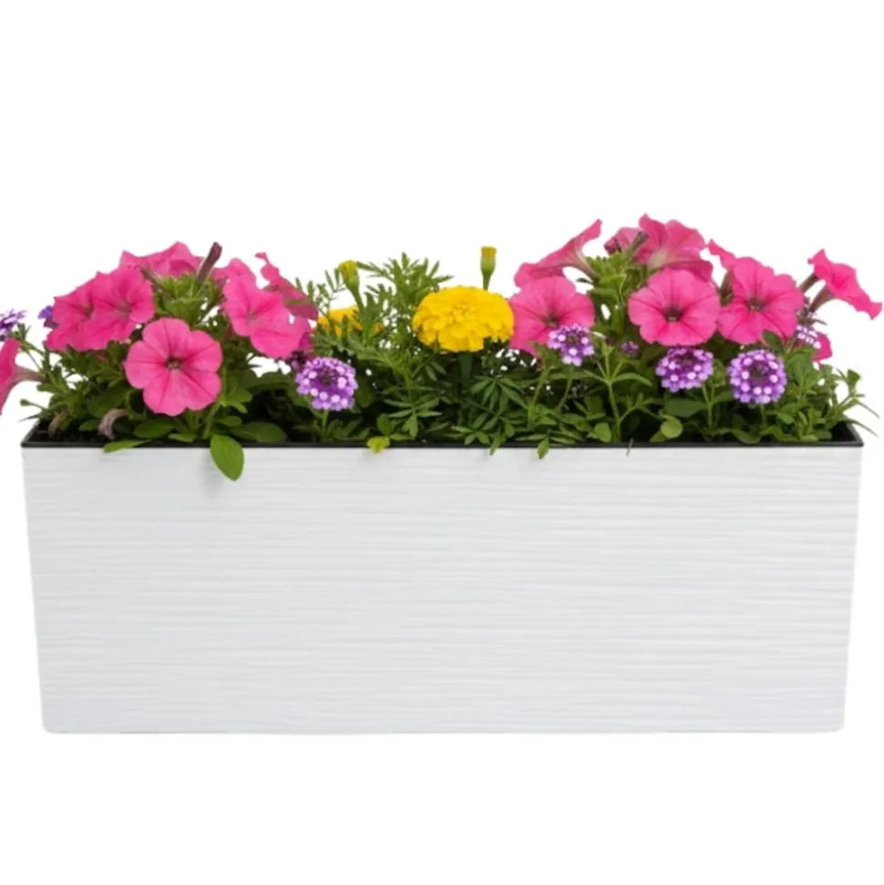 Donica Bouquet Riflo biały 56xh19 cm