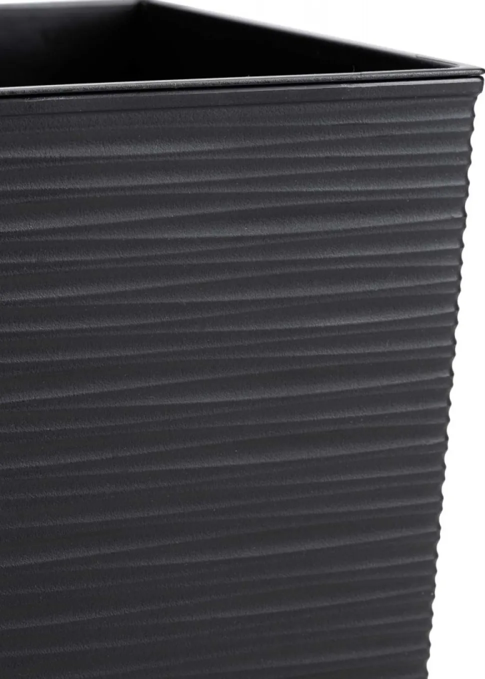 Donica Flore Riflo czarna h25x25 cm