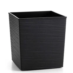 Donica Flore Riflo czarna h25x25 cm