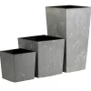 Donica Flore Szary Beton h41x39,5x39,5 cm