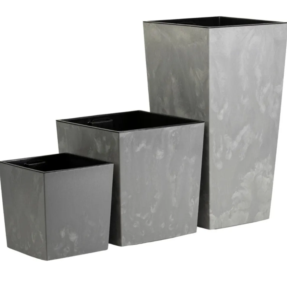 Donica Flore Szary Beton h41x39,5x39,5 cm