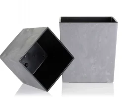 Donica Flore Szary Beton h19x19 cm