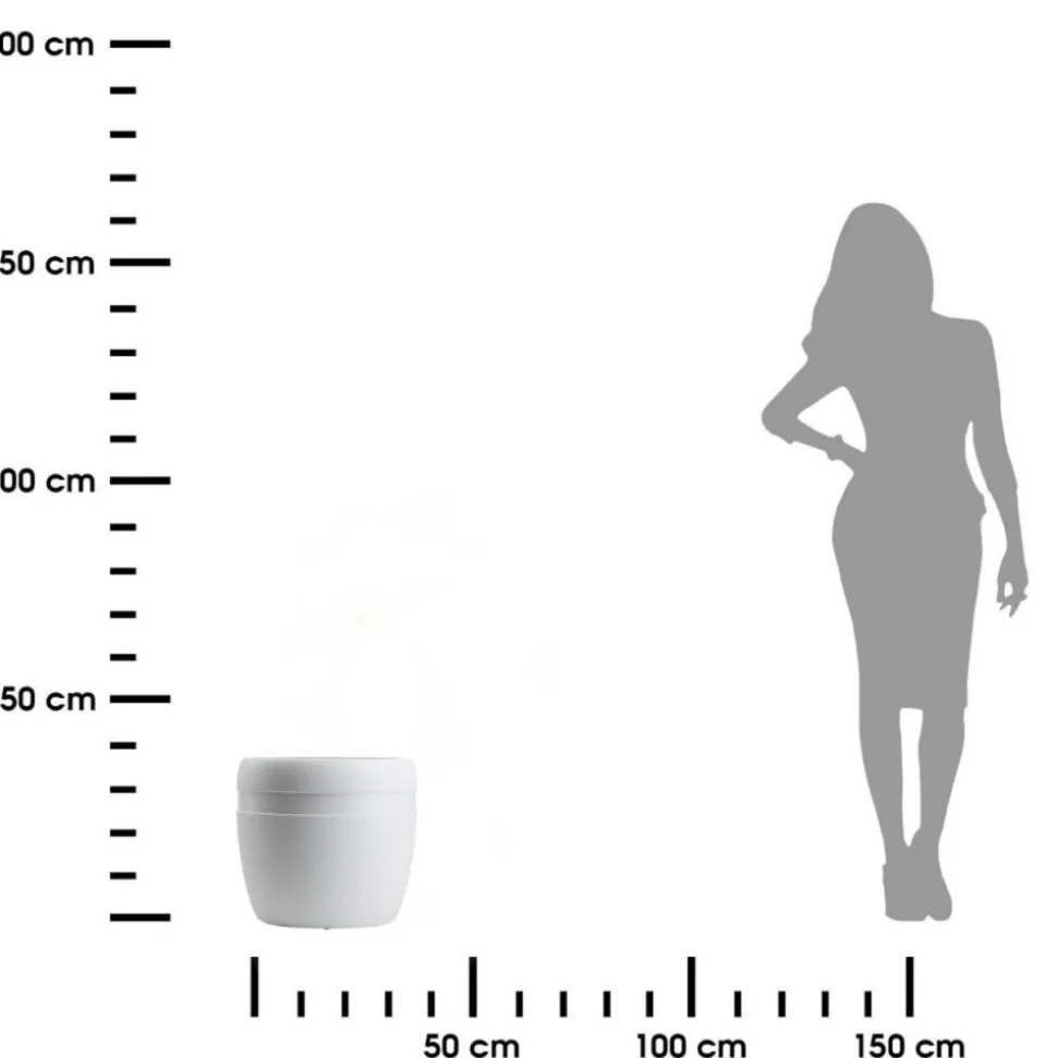 Donica LUNA CLASSIC biała 32,8 cm