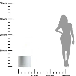 Donica LUNA WALEC biała 38,1 cm