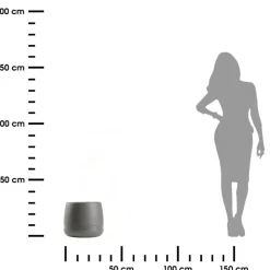 Donica LUNA WAZA antracyt 34,8 cm